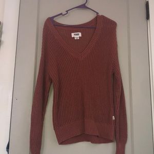 pink rust sweater